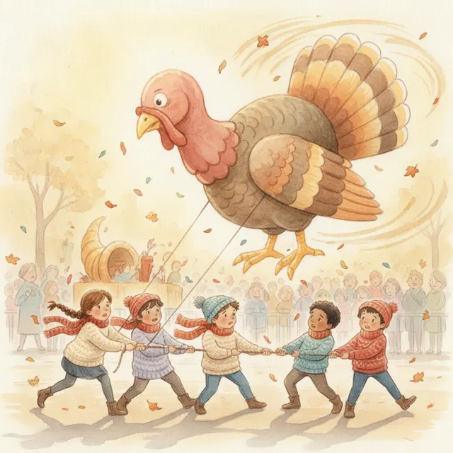 The Balloon That Almost Got Away story for kids illustration