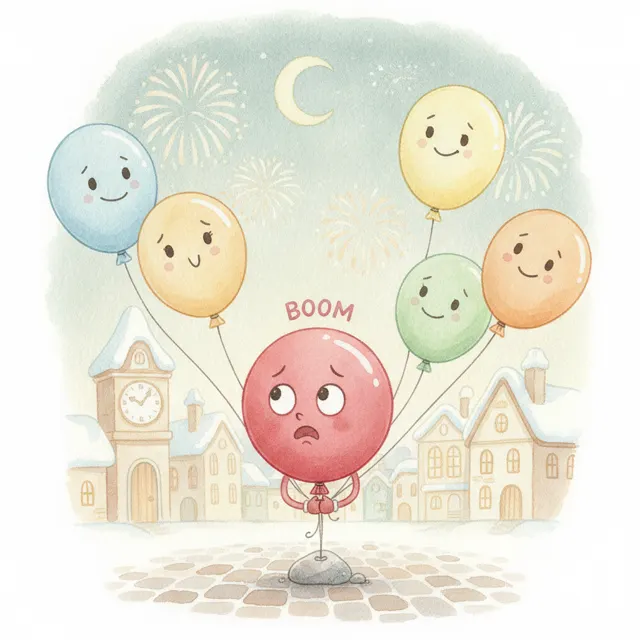 The Balloon That Held Its Breath story for kids illustration