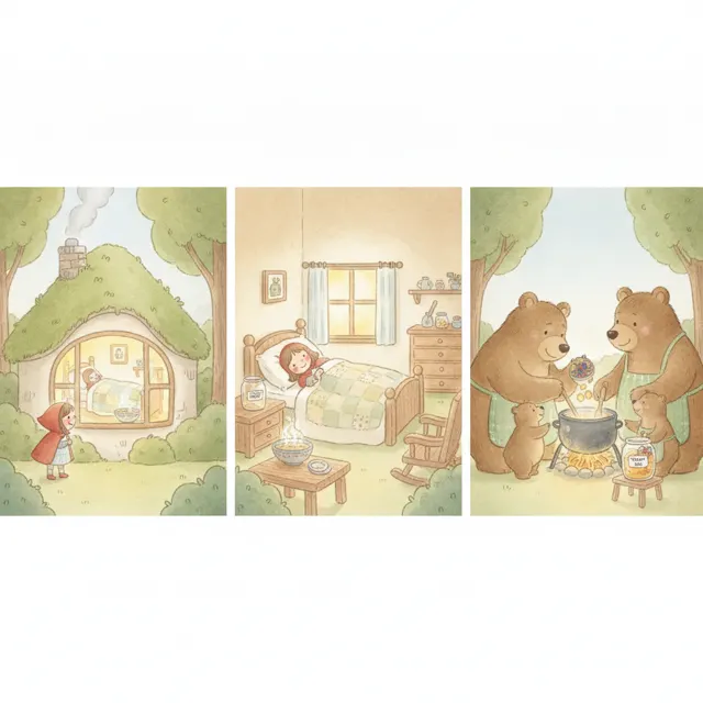 The Bears' Thank You Jar story for kids illustration