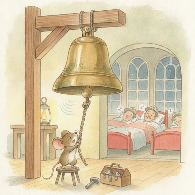 The Bell That Rang Too Soft story for kids illustration