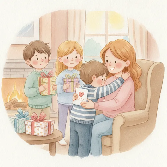 The Best Gift Is You story for kids illustration