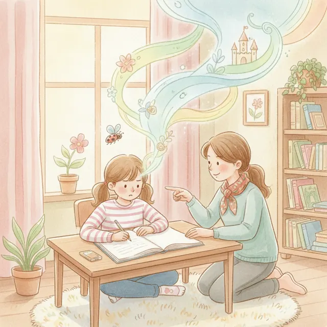 The Blank Page story for kids illustration