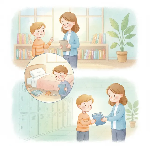 The Book I Forgot story for kids illustration