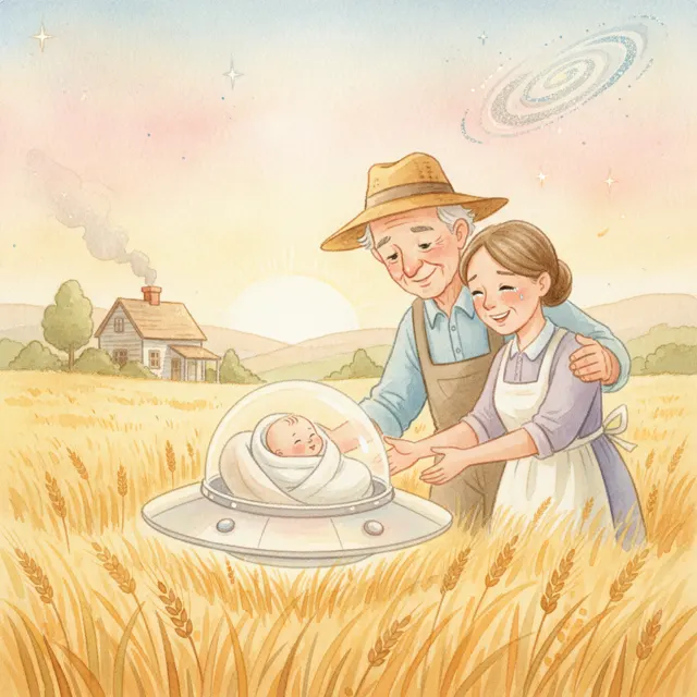 The Boy from the Stars story for kids illustration