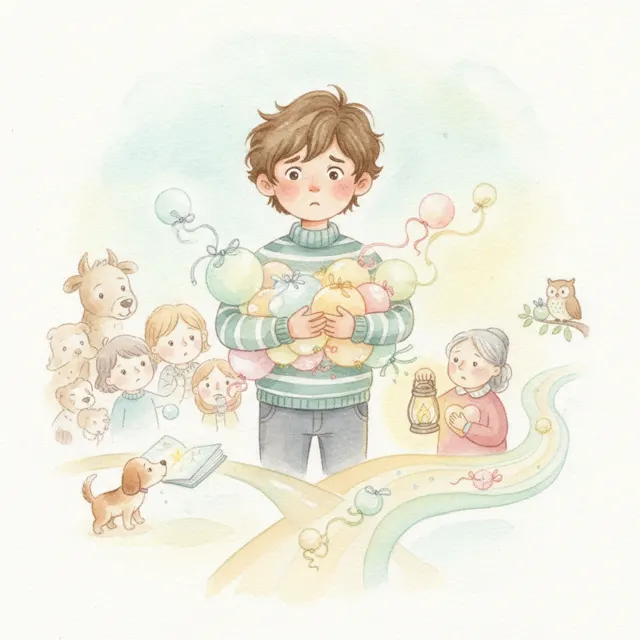 The Boy Who Kept Every Secret story for kids illustration
