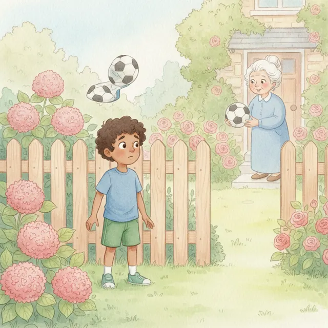 The Boy Who Kicked It Too Hard story for kids illustration