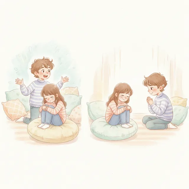 The Boy Who Listened Twice story for kids illustration