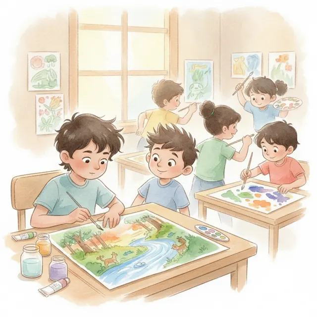 The Boy Who Took His Time story for kids illustration