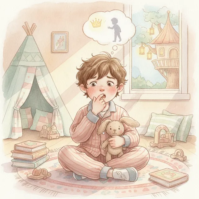 The Boy Who Was Afraid to Grow Up story for kids illustration