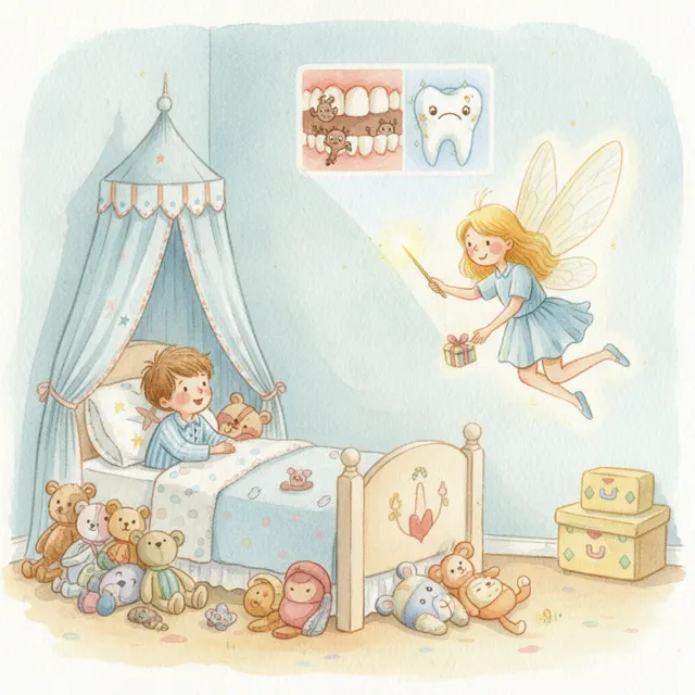The Boy Who Would Not Brush story for kids illustration