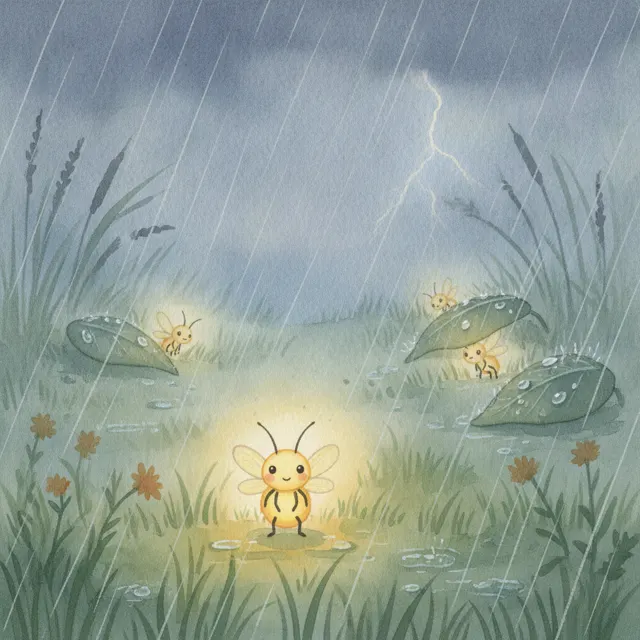 The Brave Little Firefly story for kids illustration