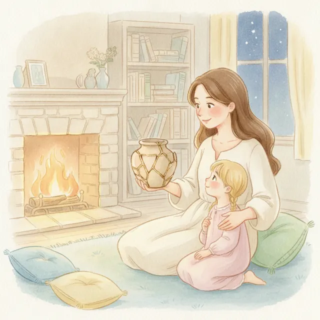 The Broken and the Mended story for kids illustration