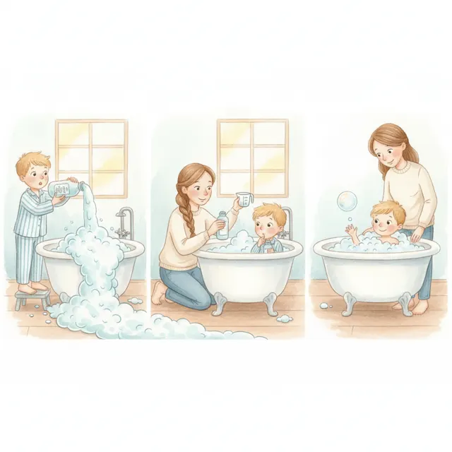 The Bubbles That Ran Away story for kids illustration