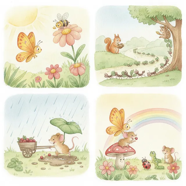The Butterfly Who Made a New Friend story for kids illustration