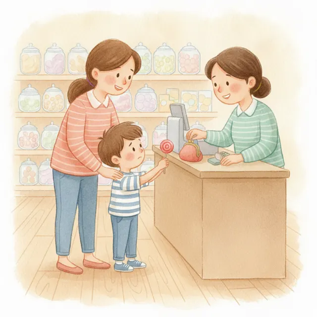 The Candy in My Pocket story for kids illustration