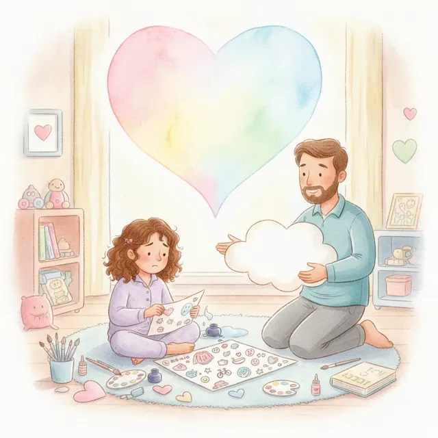 The Card with Too Many Reasons story for kids illustration