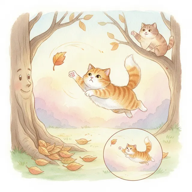 The Cat Who Kept Trying story for kids illustration