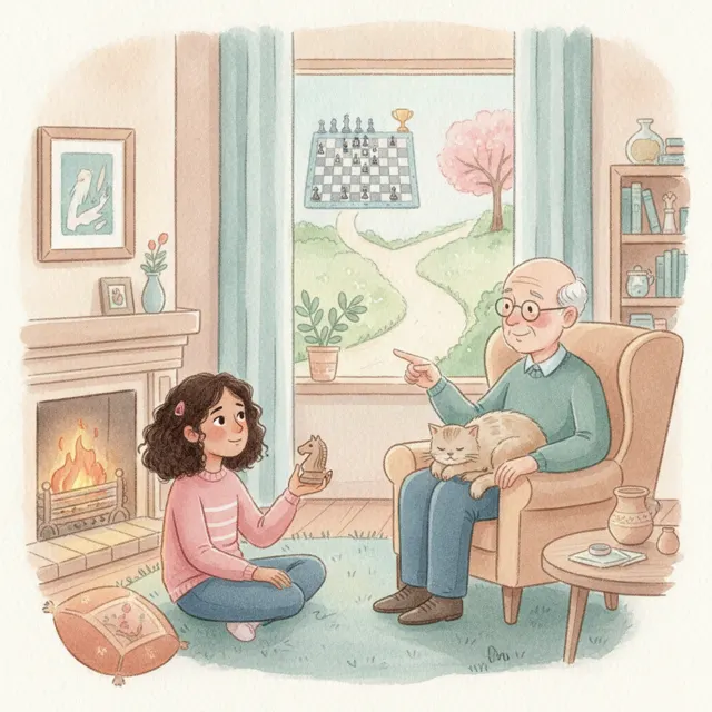 The Champion Who Quit story for kids illustration