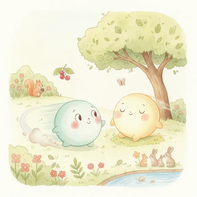 The Circle Who Learned to Stop story for kids illustration