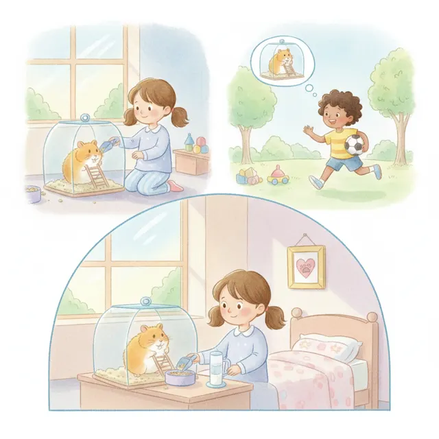 The Class Pet Promise story for kids illustration