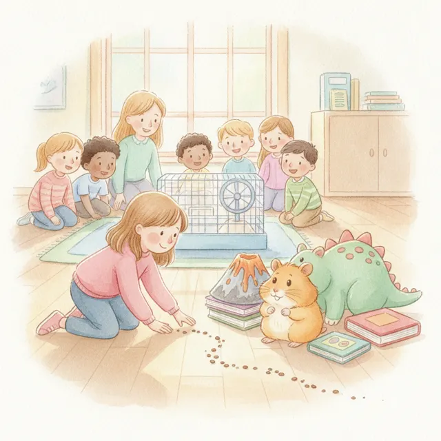 The Class Pet's Big Day story for kids illustration