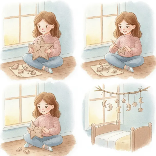 The Clay Star That Fell Apart story for kids illustration