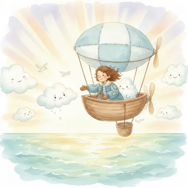 The Cloud That Needed a Ride story for kids illustration