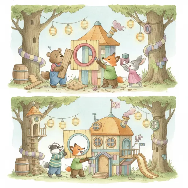 The Clubhouse Team story for kids illustration