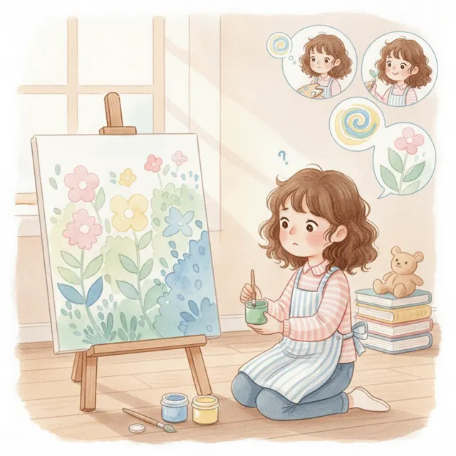 The Color That Ran Out story for kids illustration