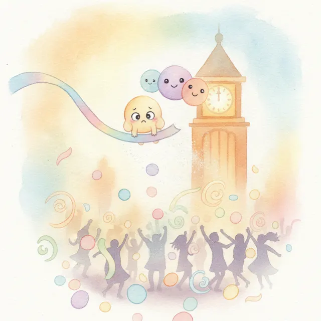 The Confetti That Would Not Fall story for kids illustration