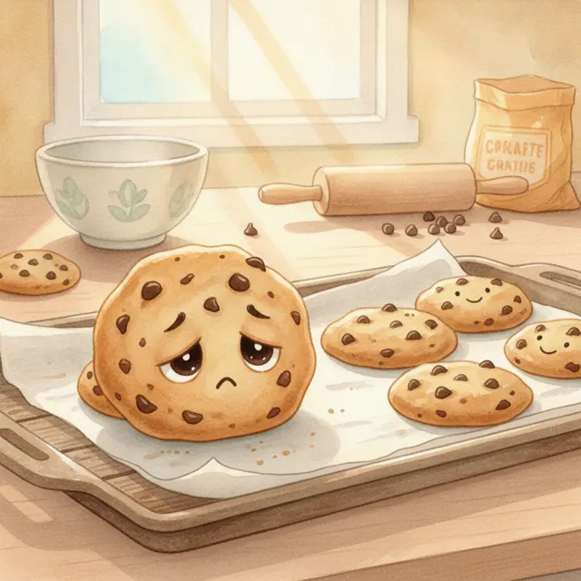 The Cookie Who Wanted to Be Eaten story for kids illustration