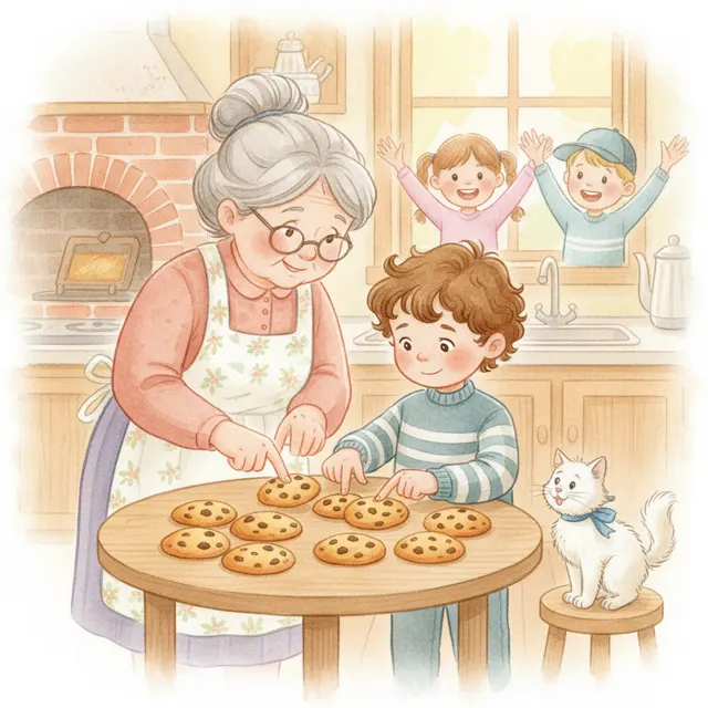 The Cookies That Kept Counting story for kids illustration