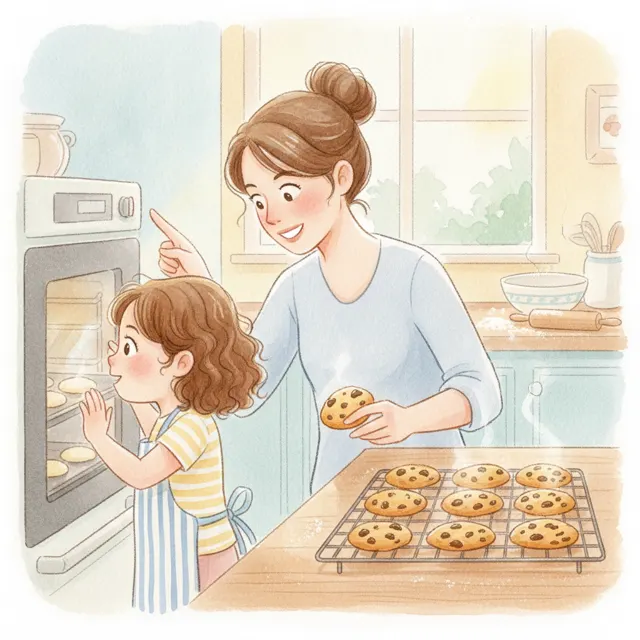 The Cookies That Wouldn't Wait story for kids illustration