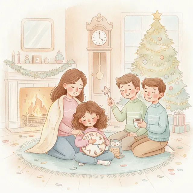 The Countdown That Almost Slept story for kids illustration