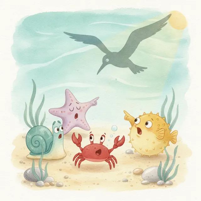 The Crab Who Learned to Listen story for kids illustration