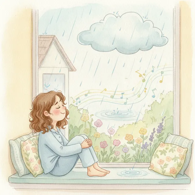 The Day the Rain Sang story for kids illustration
