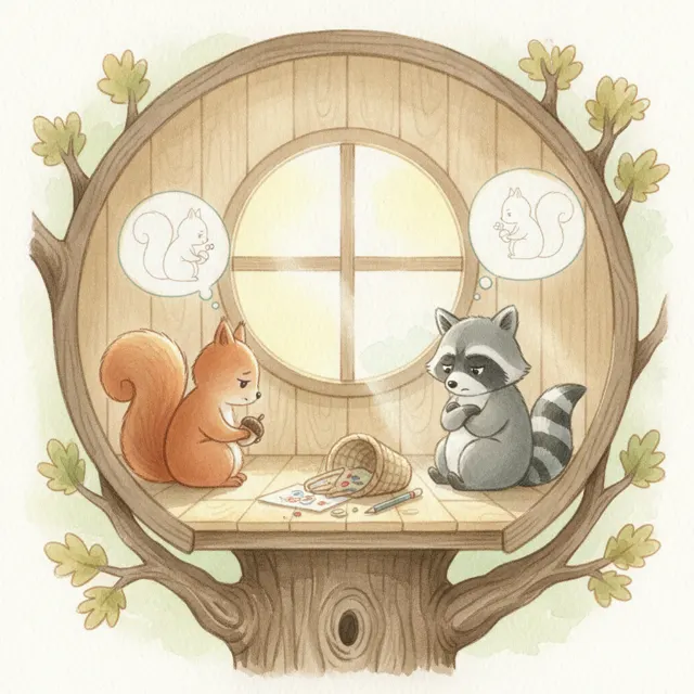 The Day the Treehouse Got Quiet story for kids illustration