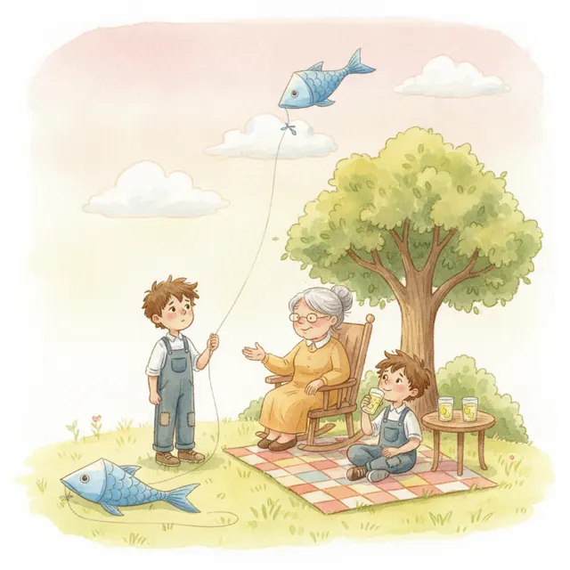 The Day the Wind Forgot to Come story for kids illustration