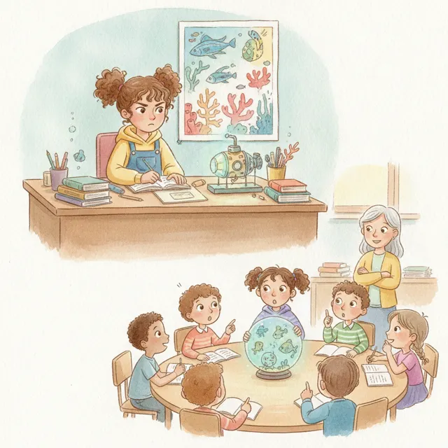 The Deep Sea Project story for kids illustration