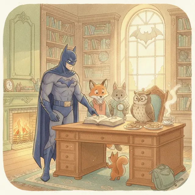 The Detective's Clue story for kids illustration