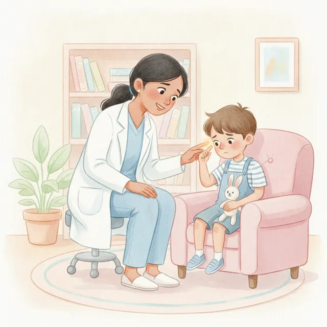 The Doctor and the Quiet Boy story for kids illustration