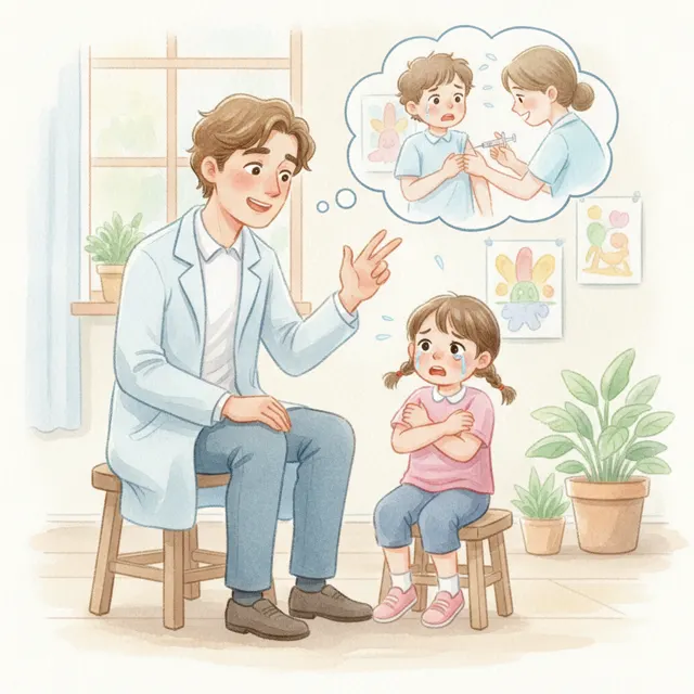The Doctor Who Was Afraid of Needles story for kids illustration