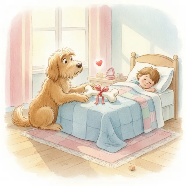 The Dog Who Gave a Valentine story for kids illustration