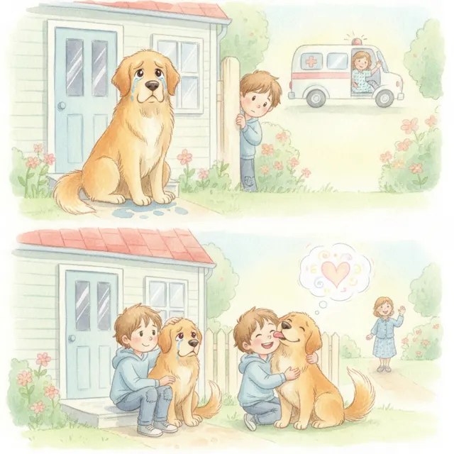 The Dog Who Missed His Owner story for kids illustration