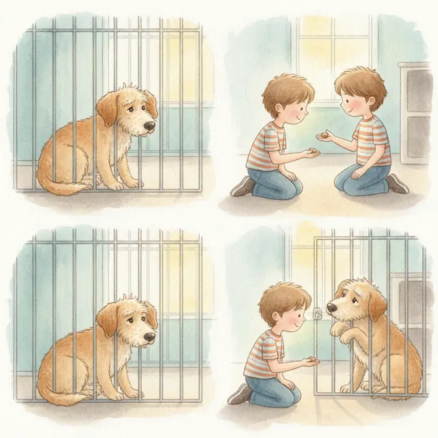 The Dog Who Needed a Friend story for kids illustration
