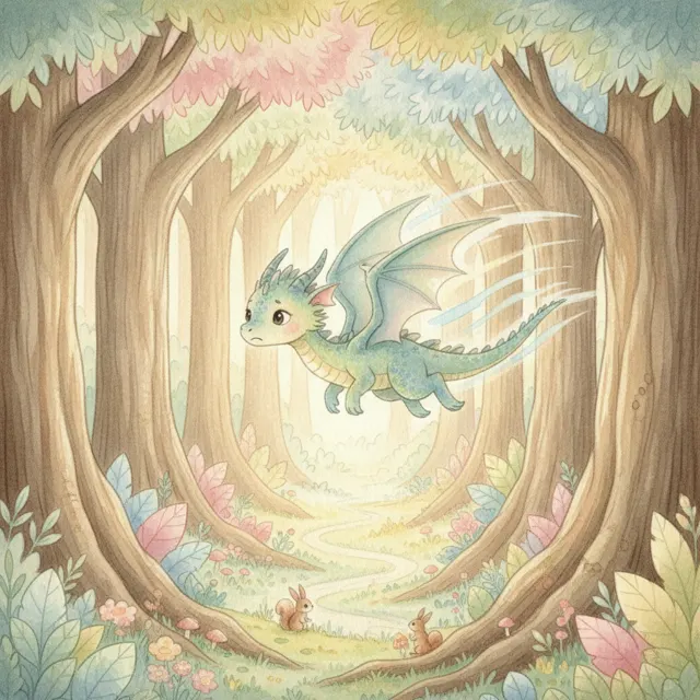 The Dragon Who Said Sorry story for kids illustration