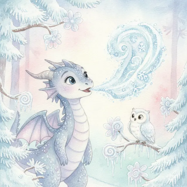 The Dragon Who Was Afraid of Fire story for kids illustration