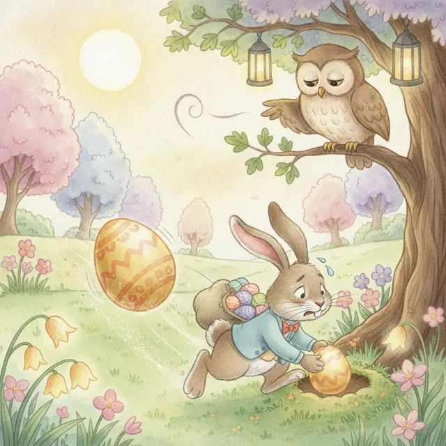 The Egg That Would Not Hop story for kids illustration