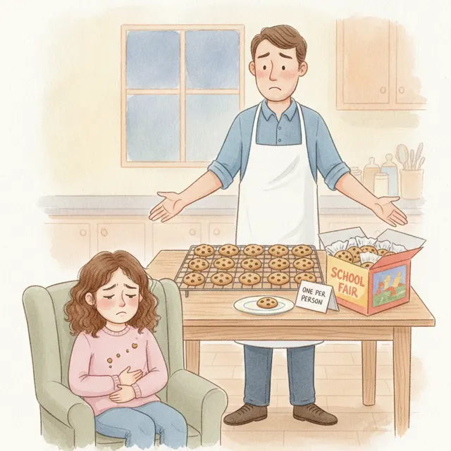 The Extra Cookies story for kids illustration