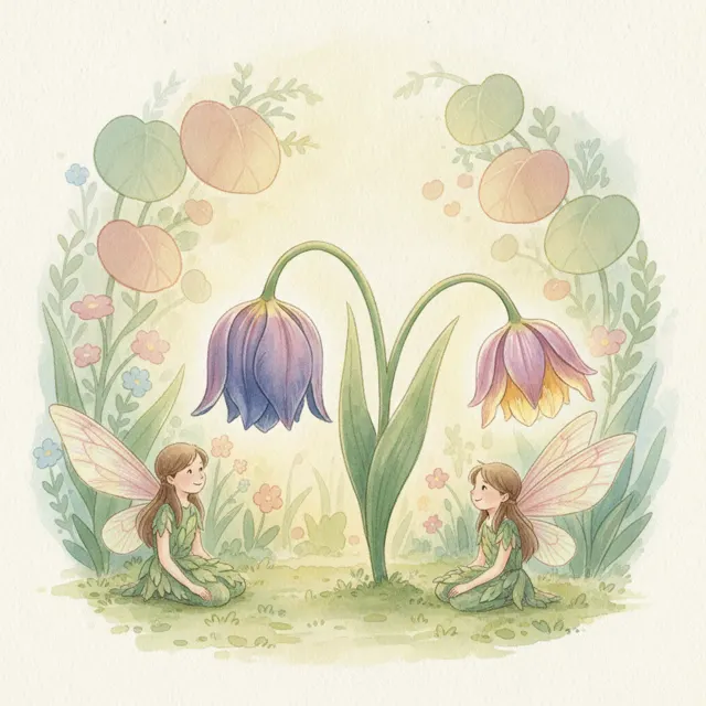 The Fairy and the Sad Tulip story for kids illustration